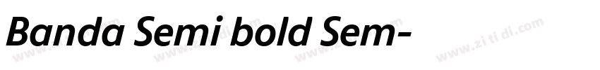 Banda Semi bold Sem字体转换